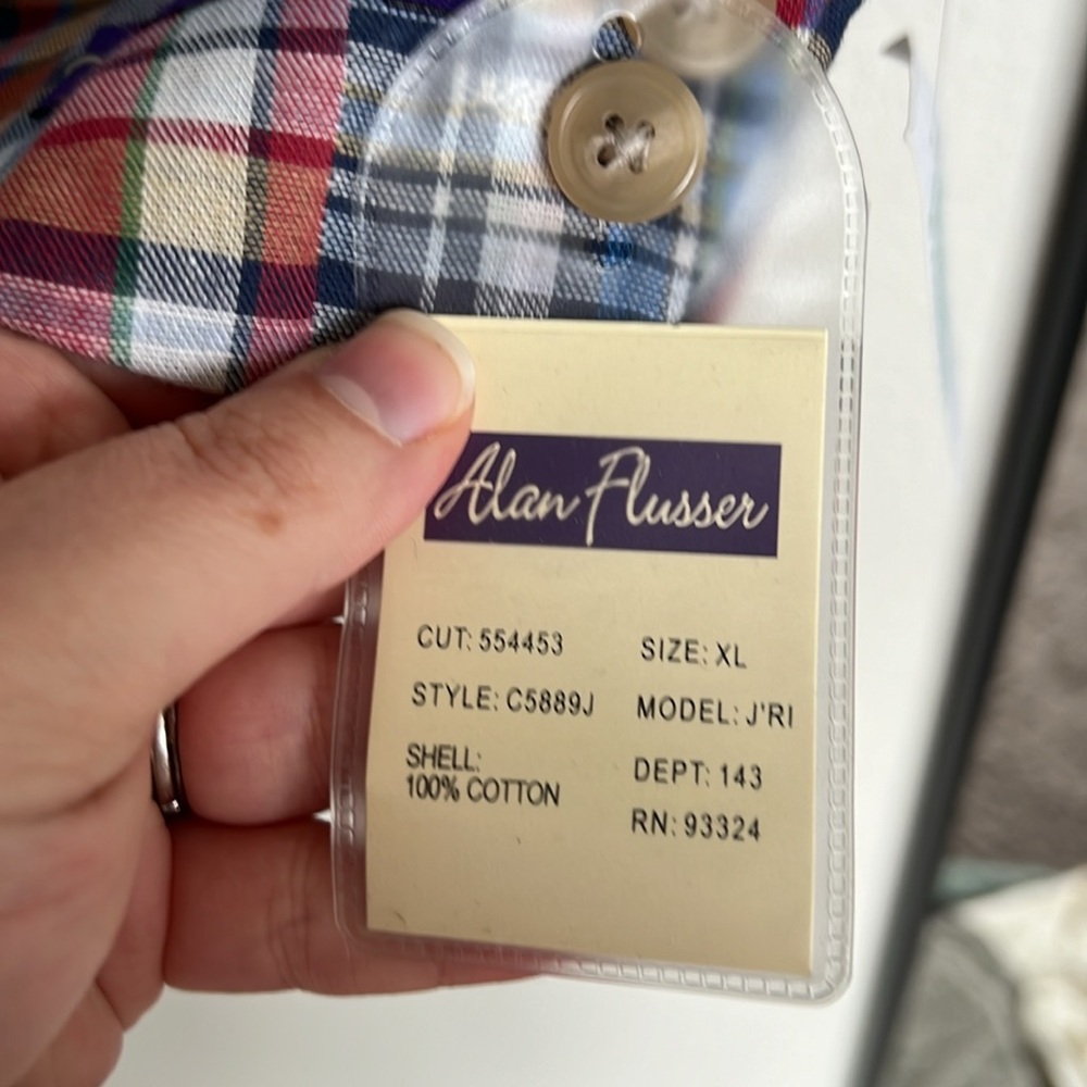 Alan Flusser Patchwork Checkered Suit Jacket Blaz… - image 4